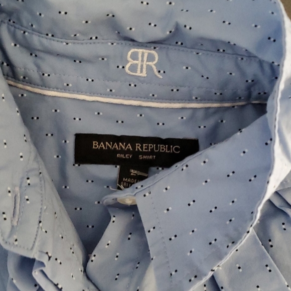 BANANA REPUBLIC blue ruffled Riley sleeveles top - Picture 8 of 8